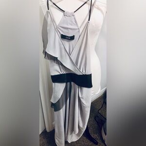 Cut25 by Yigal Azrouel Asymmetrical Gray Dress